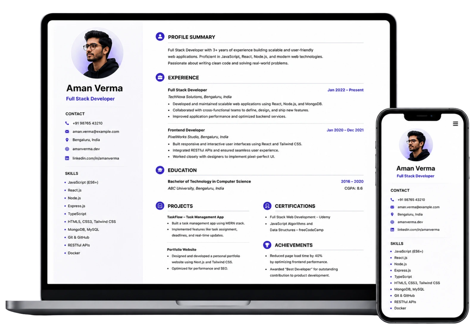 Portfolio Builder Preview