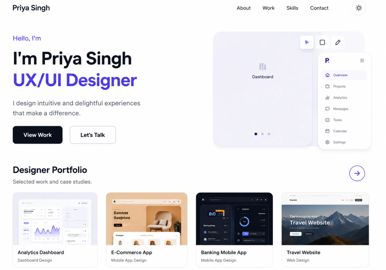 Designer Portfolio Template